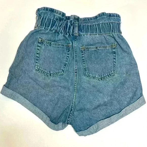 SWS Denim Paper Bag Jean Shorts Size 0  Western Farm Country Cottage Lake Summer - Picture 4 of 7
